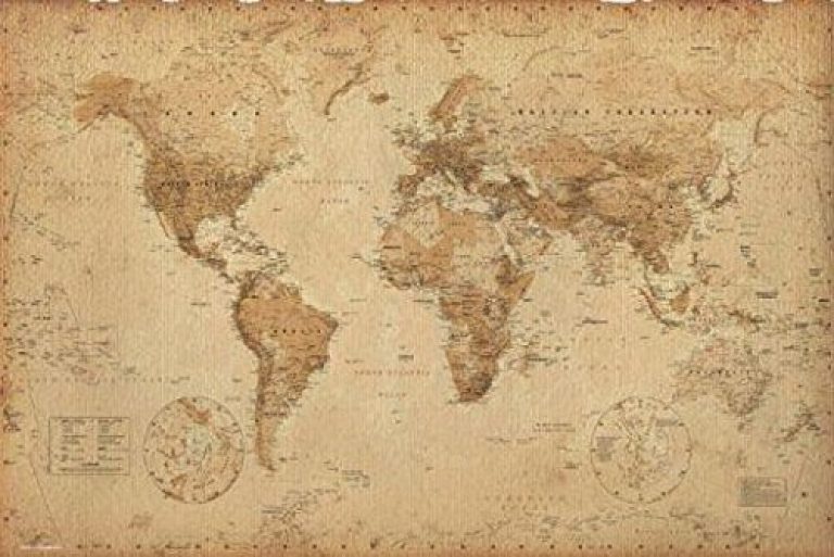 30 meilleurs Carte Du Monde Vintage triés sur le volet pour vous