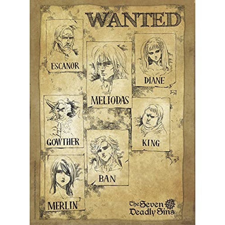 30 meilleurs Poster Seven Deadly Sins triés sur le volet pour vous